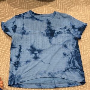 lululemon athletica Blue Tie-Dye Short Sleeve Tee
